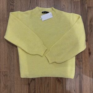 Yellow mango crewneck sweater